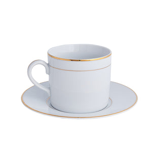 Double Gold Rim Cup & Saucer | Dinnerware Collection