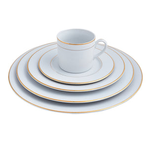 Double Gold Rim Place Setting | Dinnerware Collections