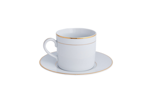 Double Gold Rim Cup & Saucer